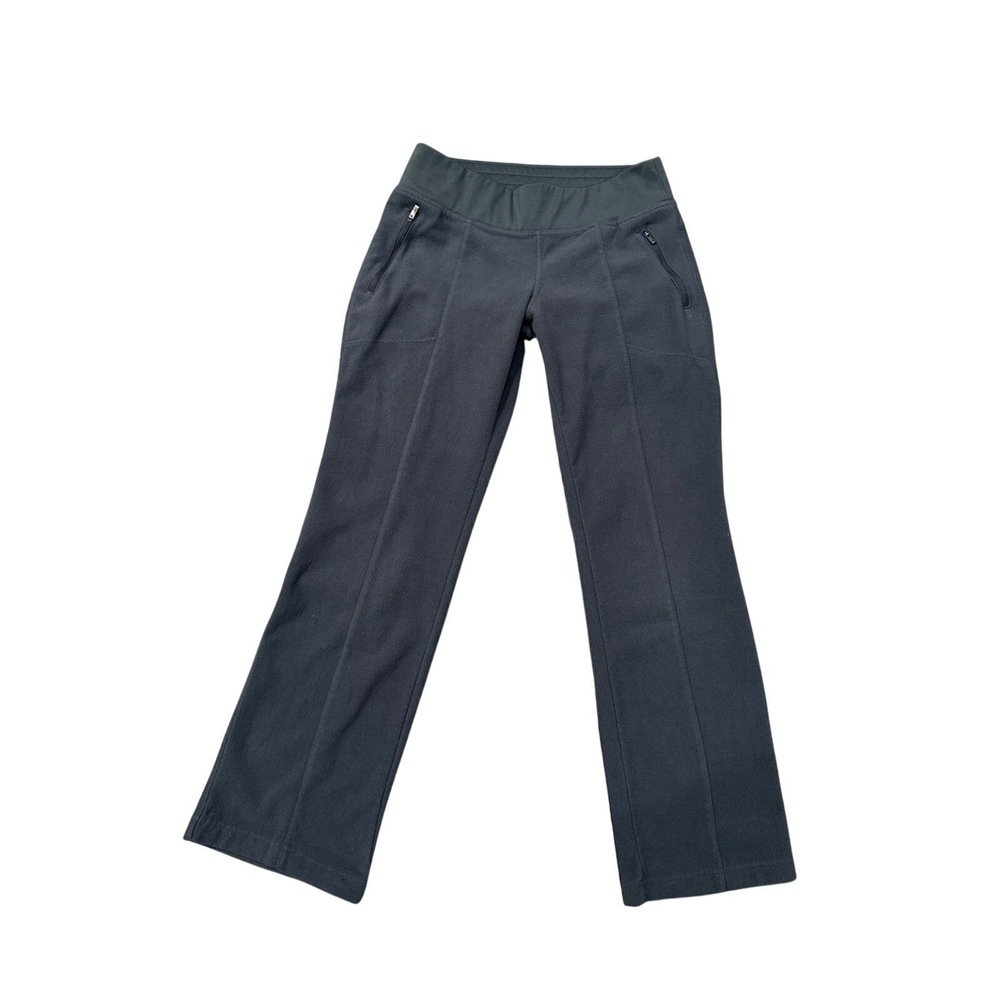 Columbia Womens Gray Fleece Straight Leg Pants Zipper Pockets Size Medium M